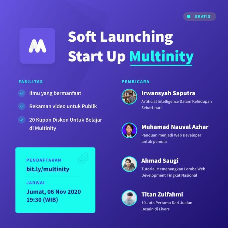 Soft Launching Start Up Multinity